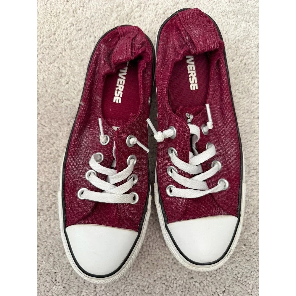 Chuck Taylor All Star Shoreline Converse Maroon Shimmer Women’s Size 7